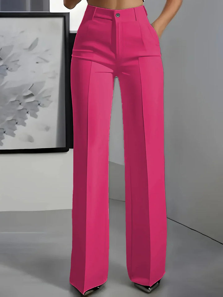 Hodit - Elegante Pantalone Elasticizzato a Vita Alta