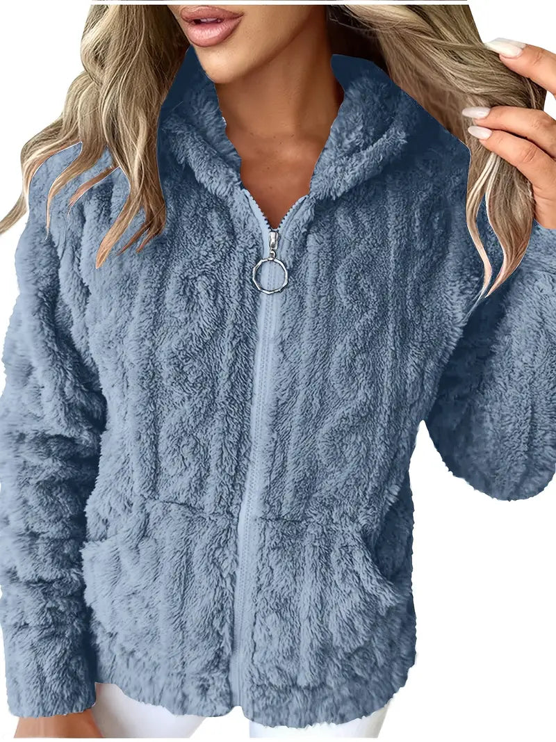 Ganka - Felpa Con Cappuccio e Zip a Maniche Lunghe