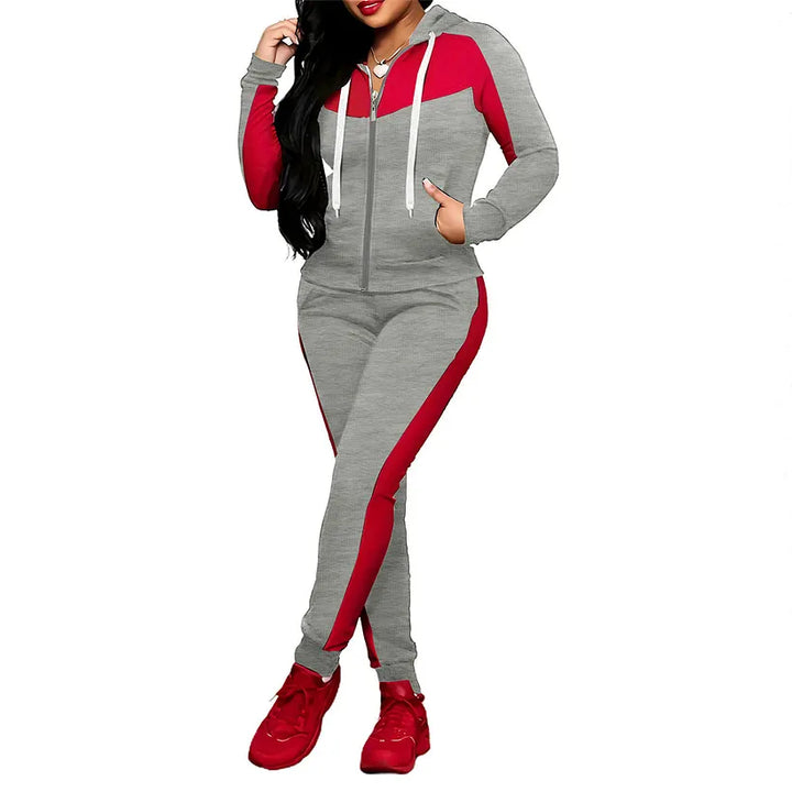 Meesha - Completo Da Ginnastica a Due Pezzi Con Effetto Color Block
