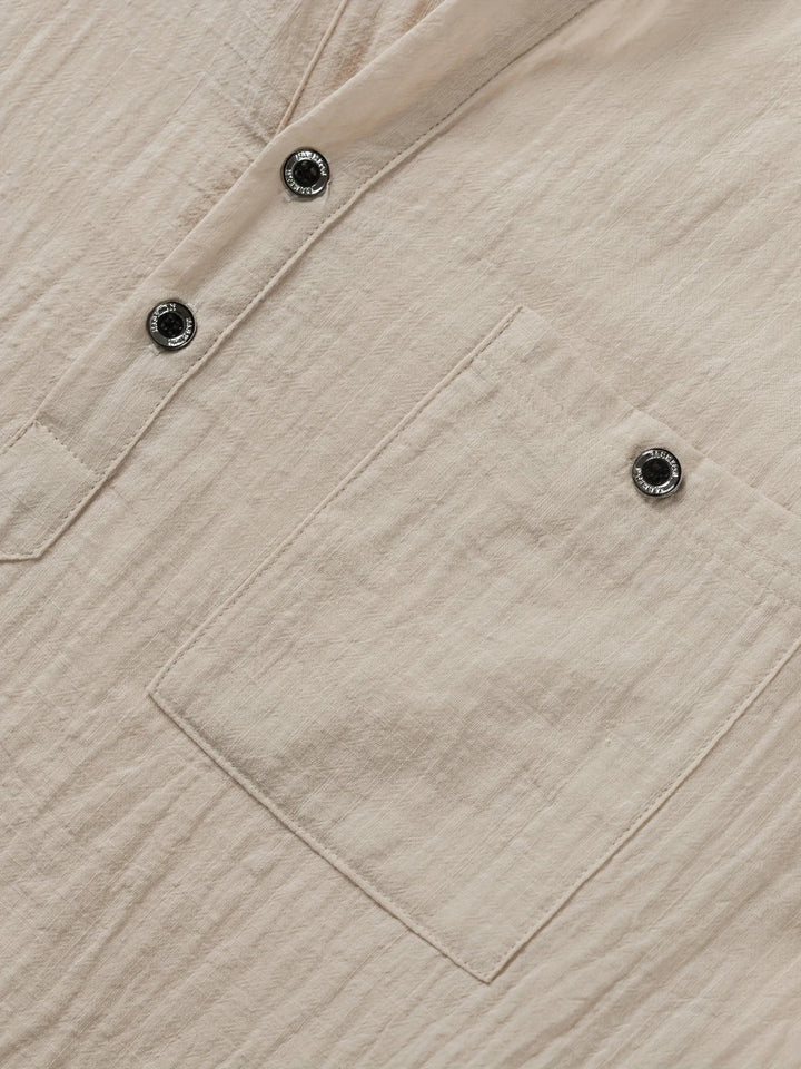 Markos - Camicia Informale a Maniche Corte Con Bottoni