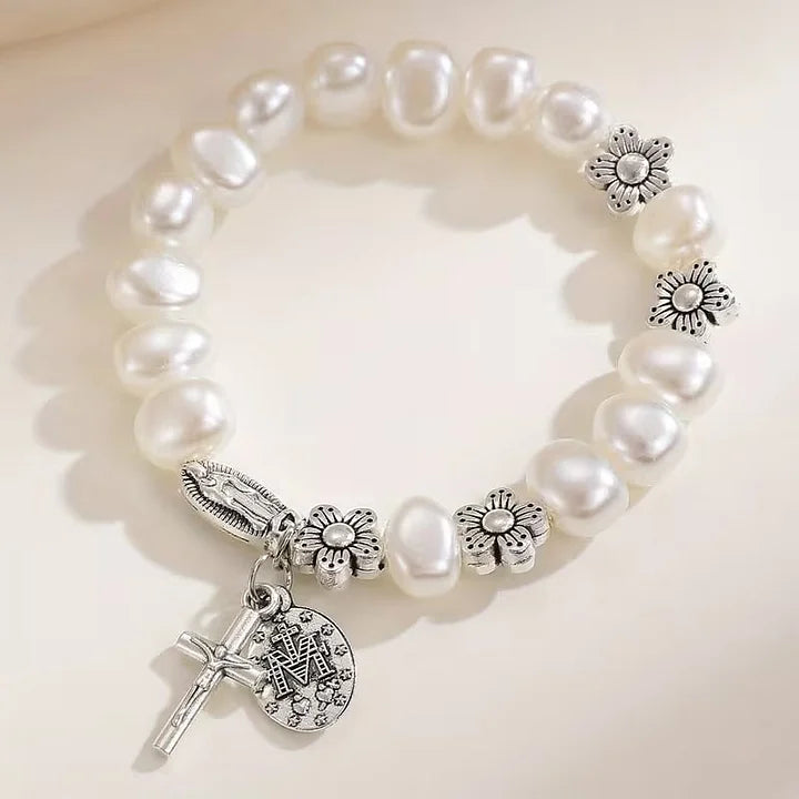 Ninetta - Bracciale con Margherita della Vergine Maria Serenity