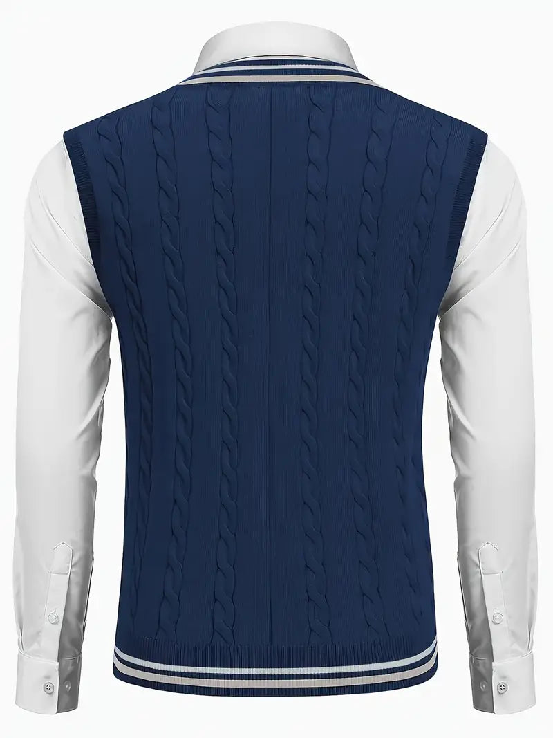 Duane - Maglione Senza Maniche Con Scollo a V
