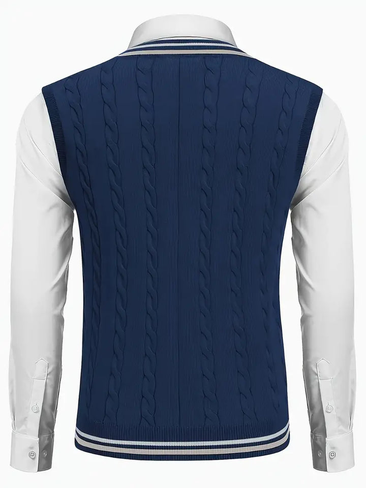 Duane - Maglione Senza Maniche Con Scollo a V