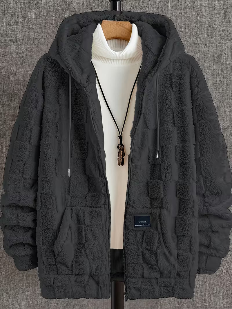 Karun - Giacca in Pile Con Cappuccio E ZIP