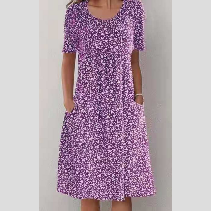 Wilda - Elegante Midi Abito Con Stampa Floreale