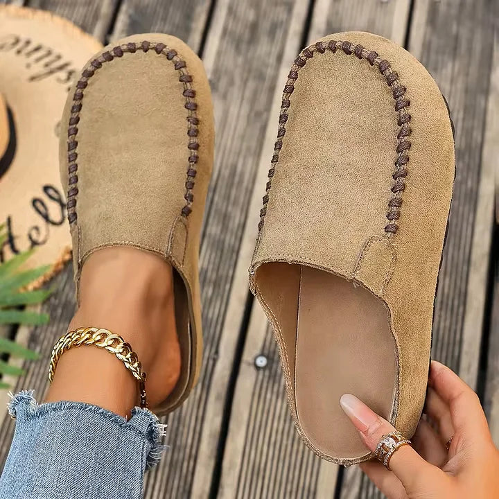Lidja - Mules In Pelle Vintage
