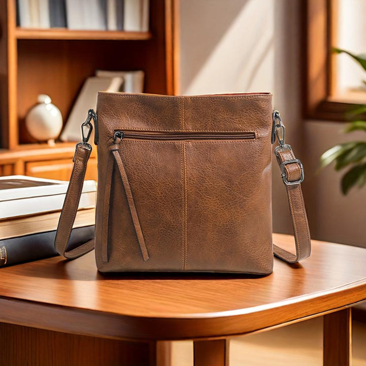 Liina – Borsa a Tracolla Vintage Con Motivo a Scacchiera