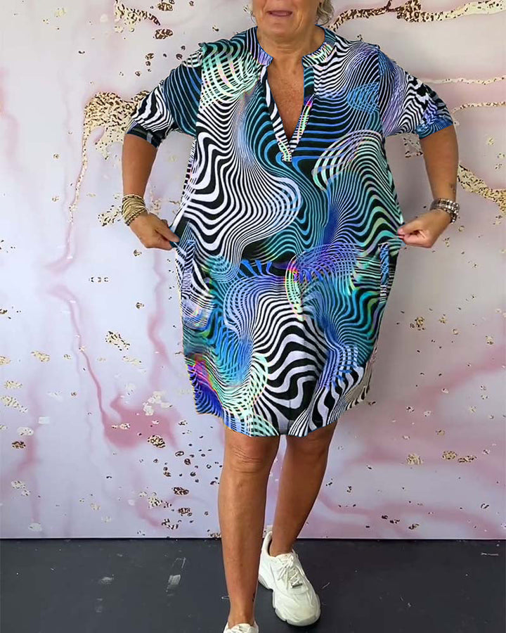Diane - Abito Colorato Con Scollo A V