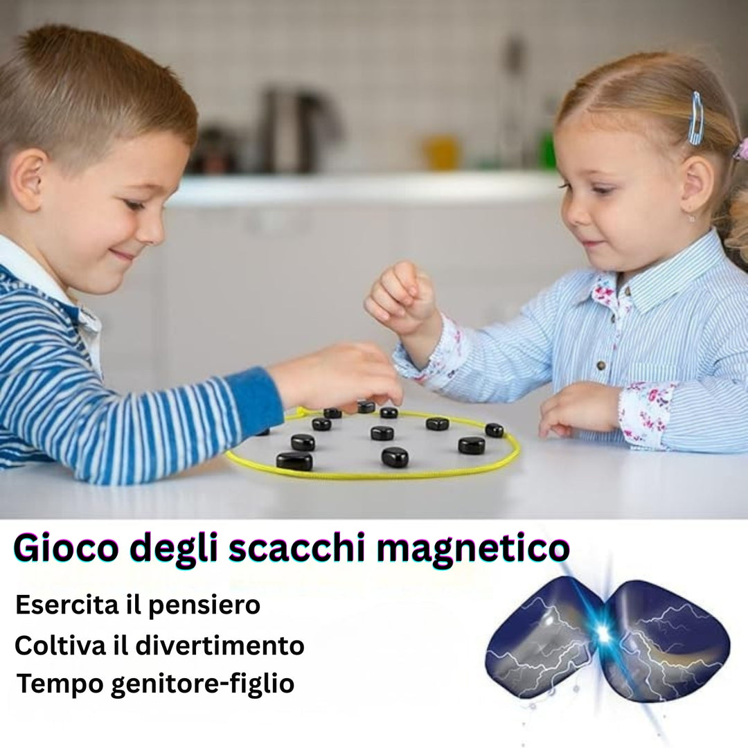 MindSpark - Set Di Scacchi Magnetici Divertente Gioco Di Strategia Per Bambini e Famiglie