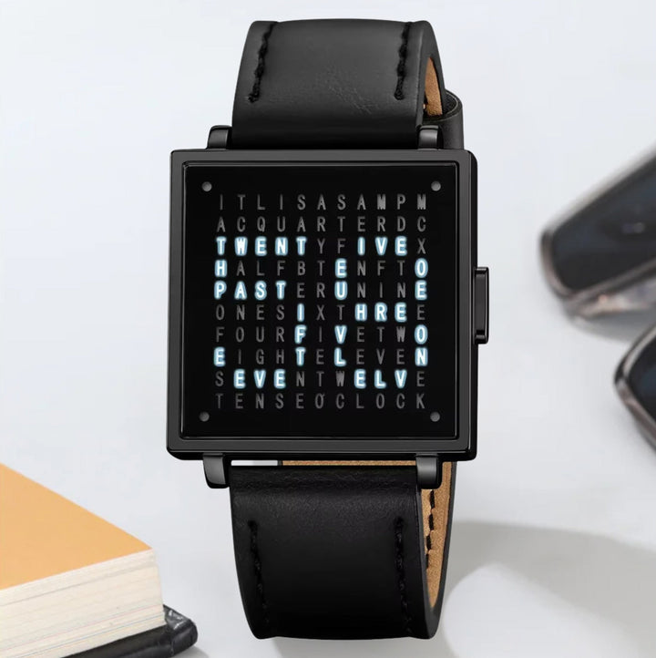 WordTime - Orologio Con Display Digitale Matrix
