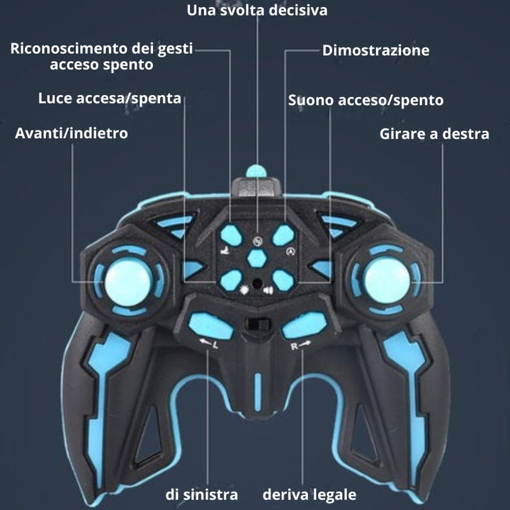 GyroRacer - Auto Telecomandata Acrobatica Controllata Con Sensore Di Movimento