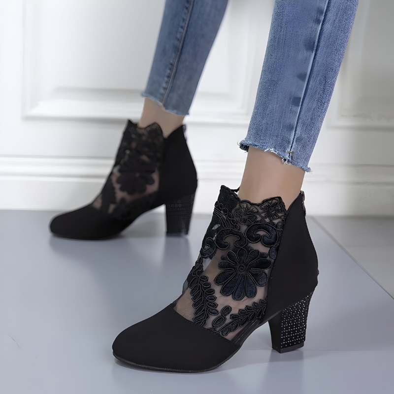 Elizaveta - Scarpe Ortopediche Con Motivo Floreale