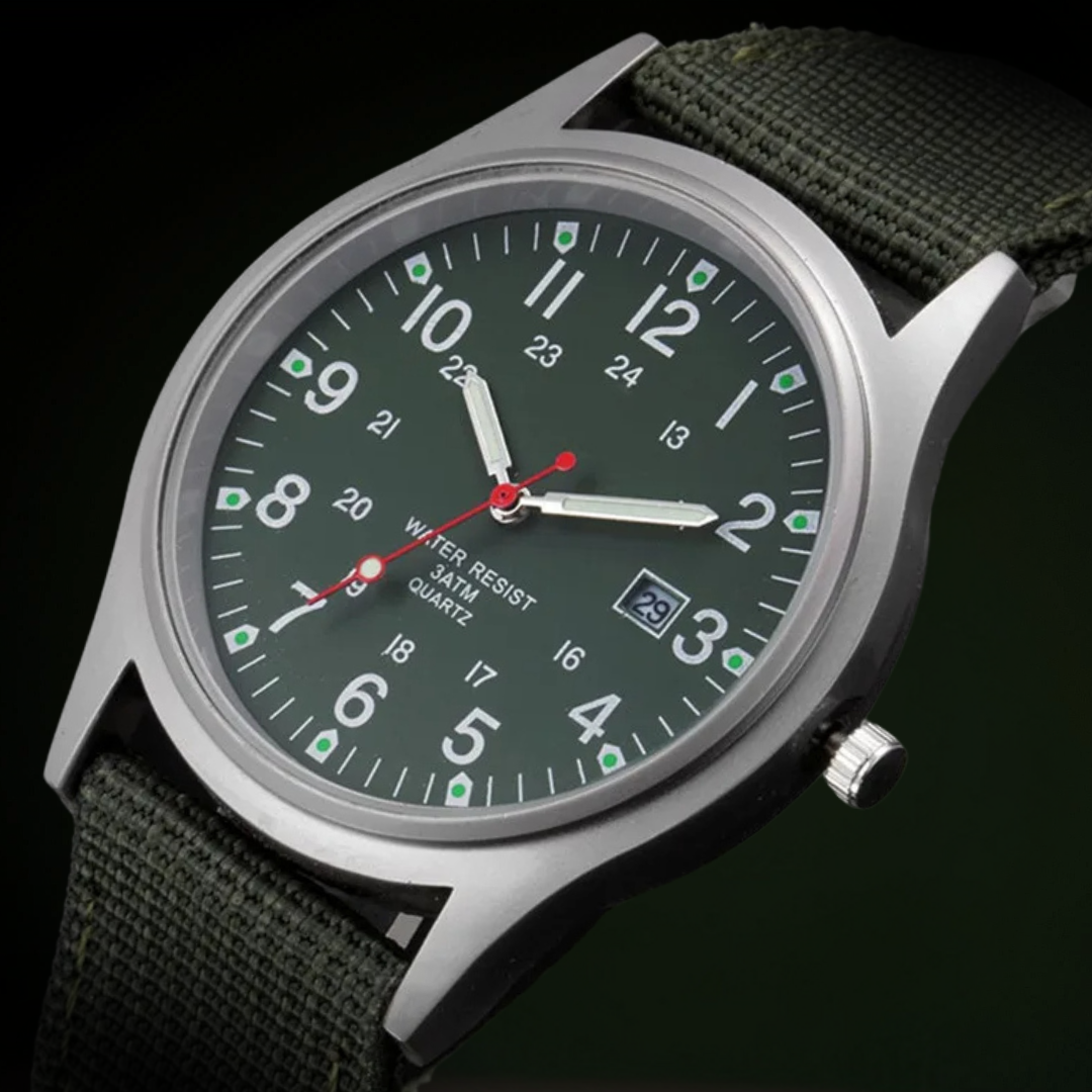 Orologio da polso casual ispirato al militare