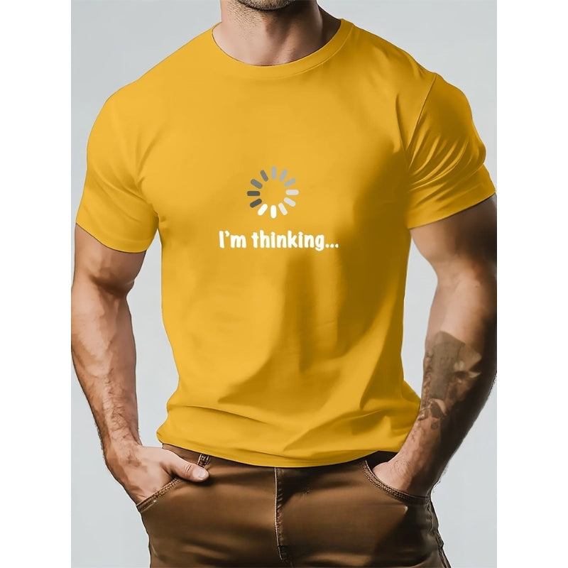 Think – Maglietta in Cotone e Stampa