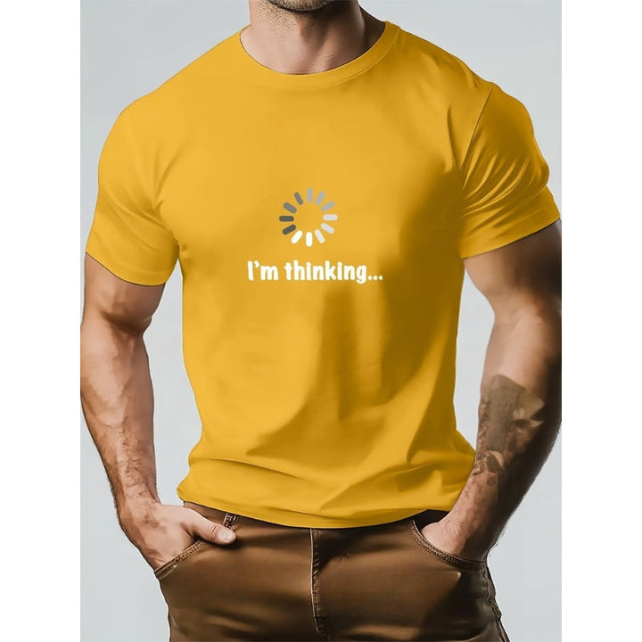 Think – Maglietta in Cotone e Stampa