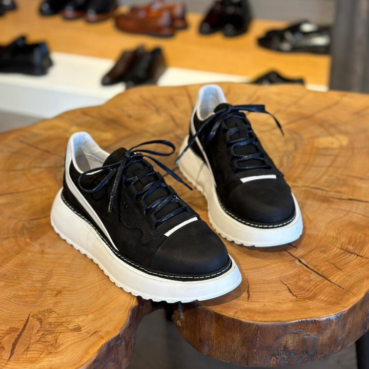 Douglas - Scarpa Da Ginnastica In Pelle Con Suola Spessa