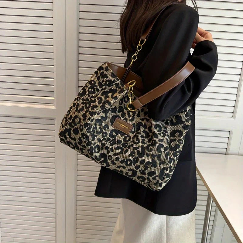 Leonora - Tote Con Charm Leopardato