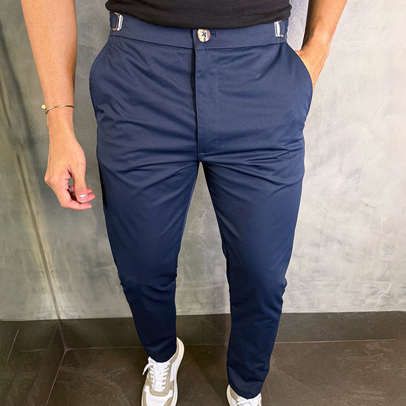 Matan - Pantaloni Classici Elasticizzati Slim Fit