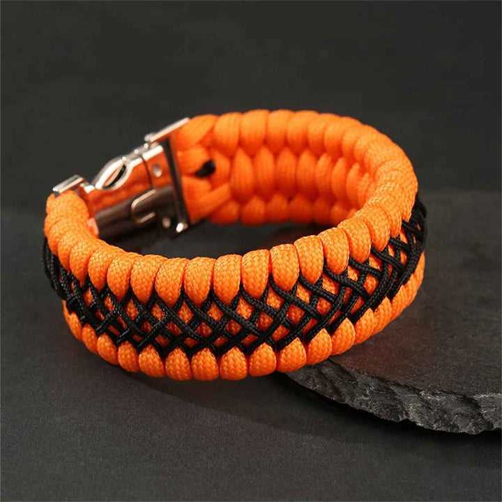 KnotVanta - Bracciale Con Cordoncino Intrecciato E Fibbia