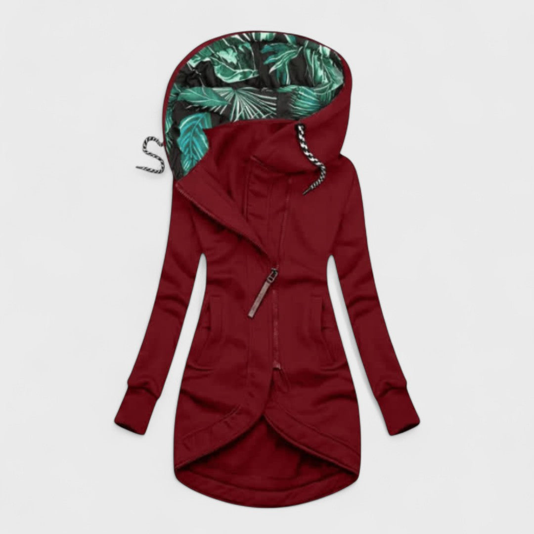Kristanna - Cappotto Invernale Con Zip Asimmetrica