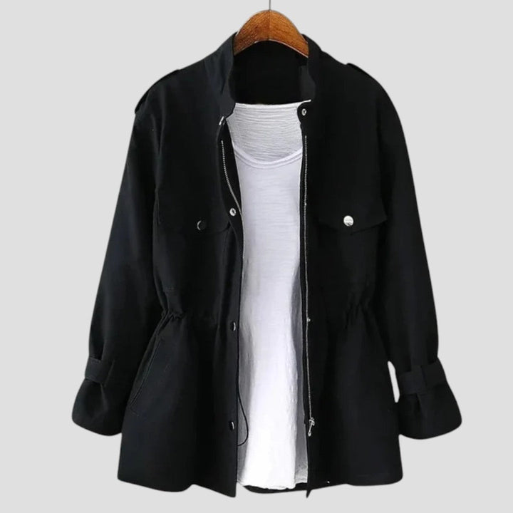 Anjelah - Giacca Casuale A Maniche Lunghe Con Tasche Multiple