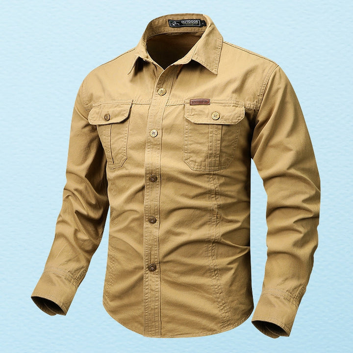 Theodor - Camicia a Maniche Lunghe Con Taschino