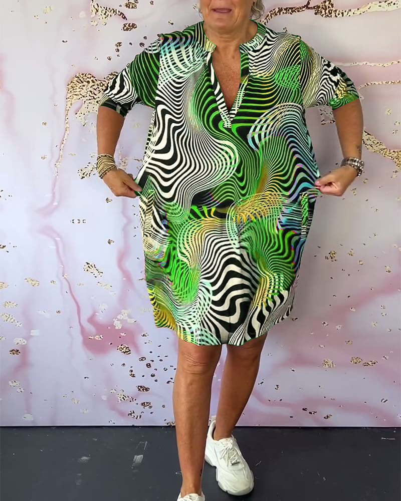 Diane - Abito Colorato Con Scollo A V