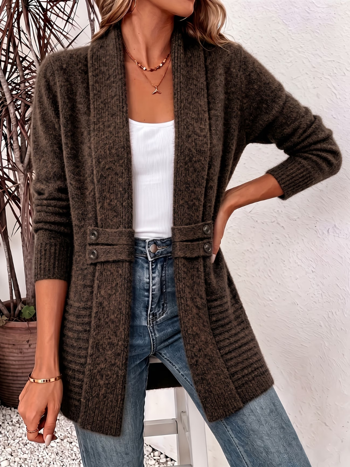 Soffie - Accogliente Cardigan Estivo Lavorato a Maglia