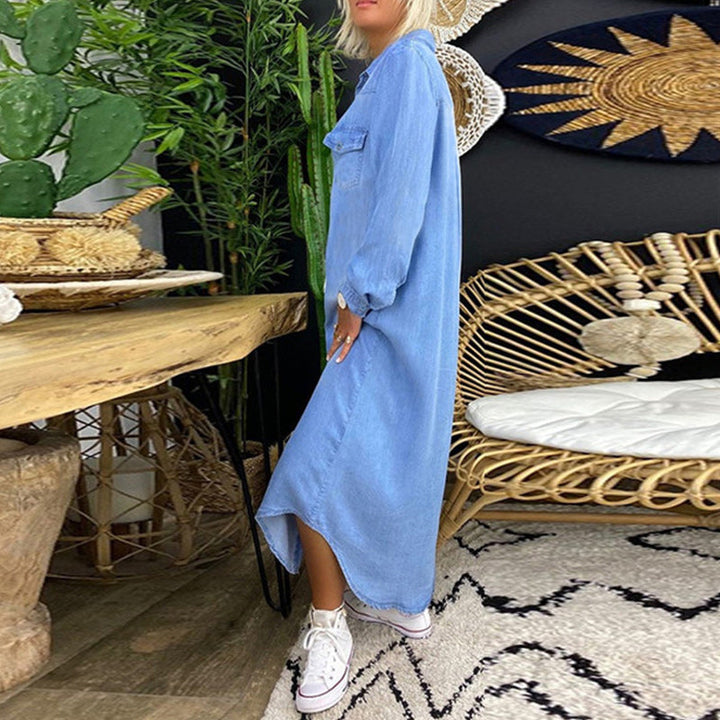 Dorota - Abito in Denim a Maniche Lunghe