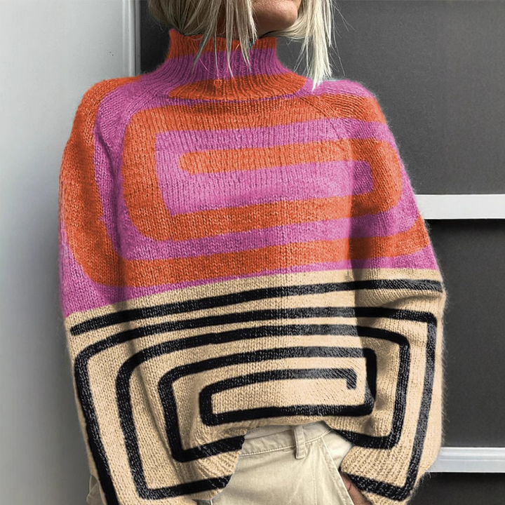 Rasha - Maglione Stampato Colorato