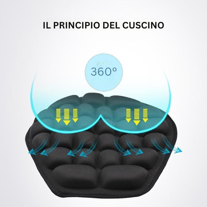 MotoCloud - Cuscino 3D Per Sella Moto
