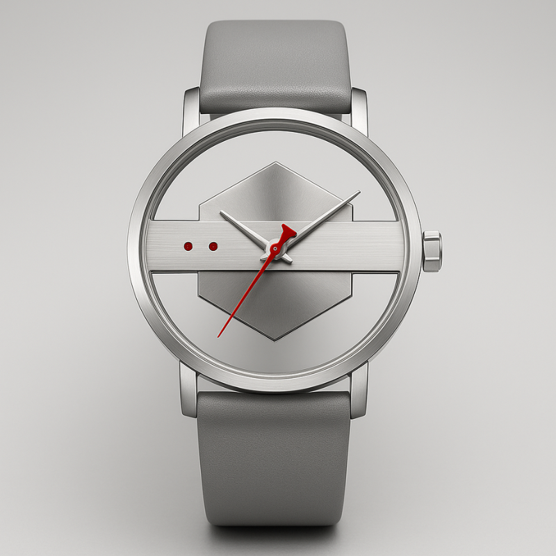 DialVorn - Orologio Con Quadrante Geometrico E Cinturino