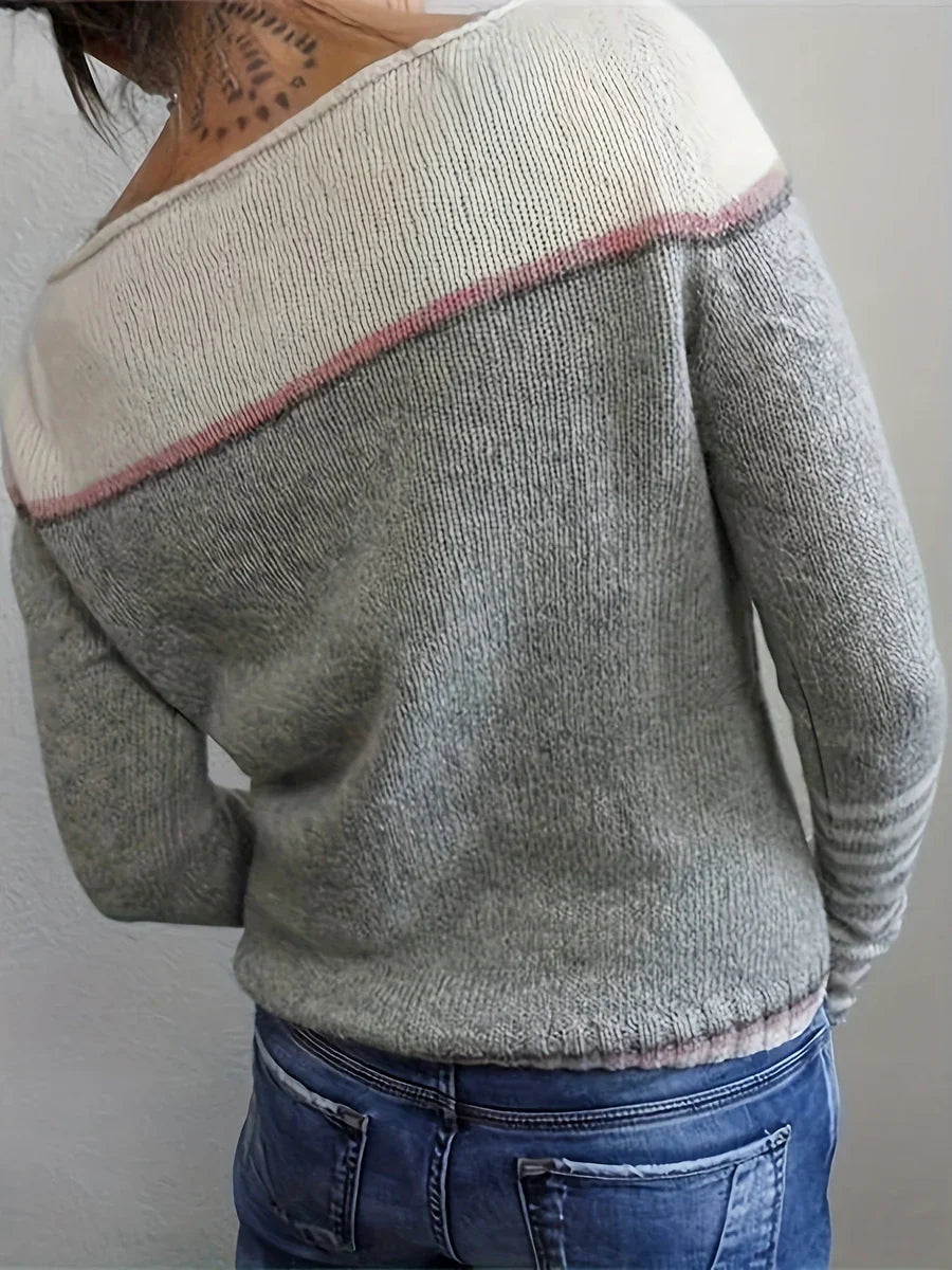 Talithia – Maglione A Maniche Lunghe Lavorato A Maglia A Righe