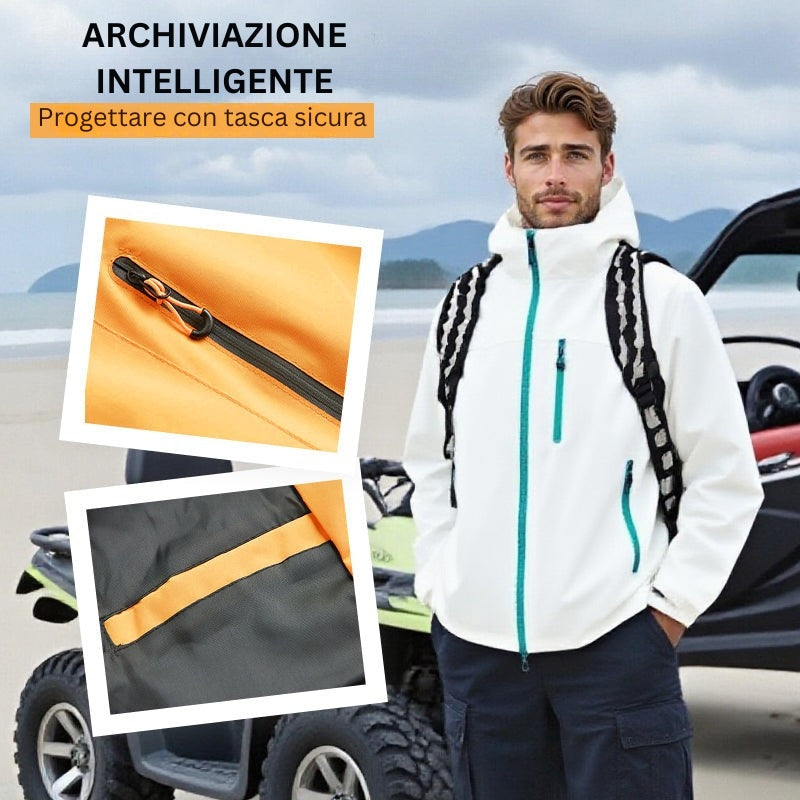 DriftEdge - Giacca Da Trekking Impermeabile Con Zip