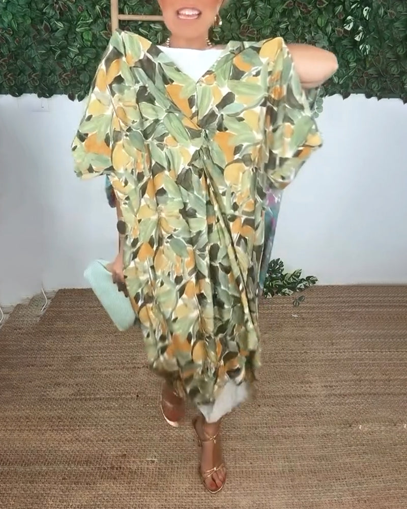 Shilisa - Abito Con Scollo a V e Motivo a Trecce