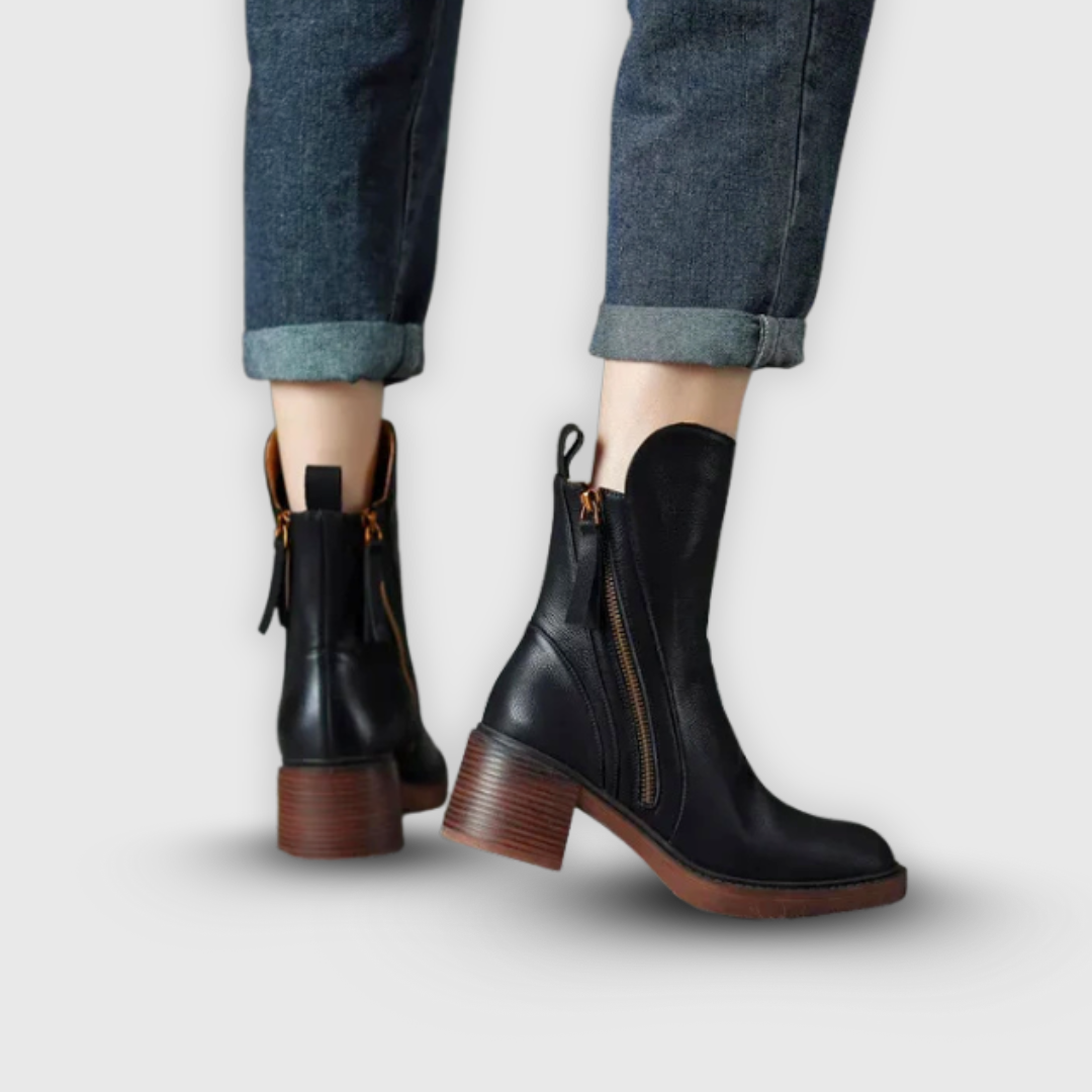 Marcy - Eleganti Stivaletti Con Tacco Blocco