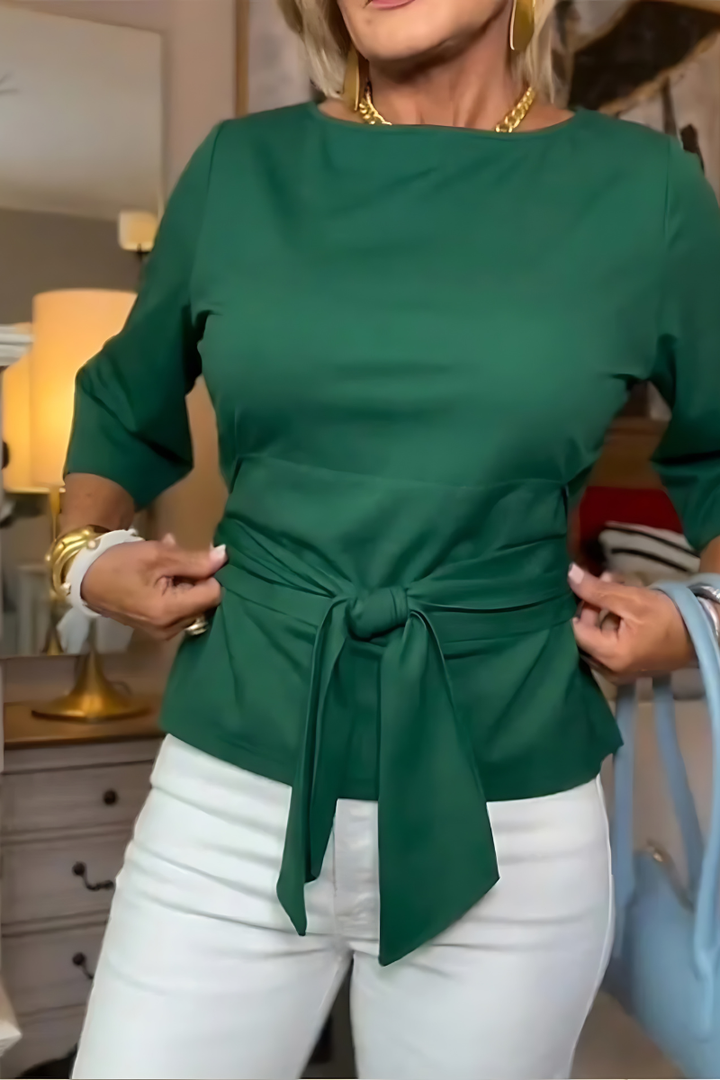 Shaniera - Top Elegante Con Laccio In Vita