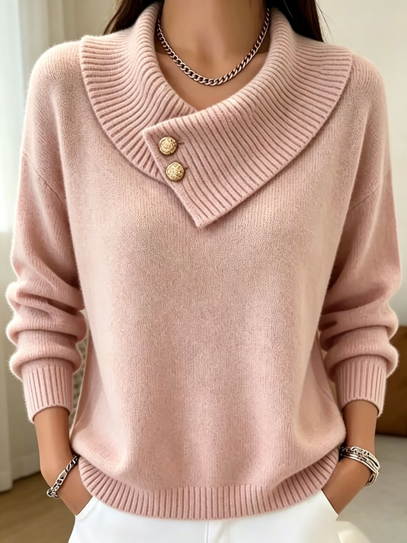 Haliza - Maglione in Maglia a Coste Con Collo a Cappuccio