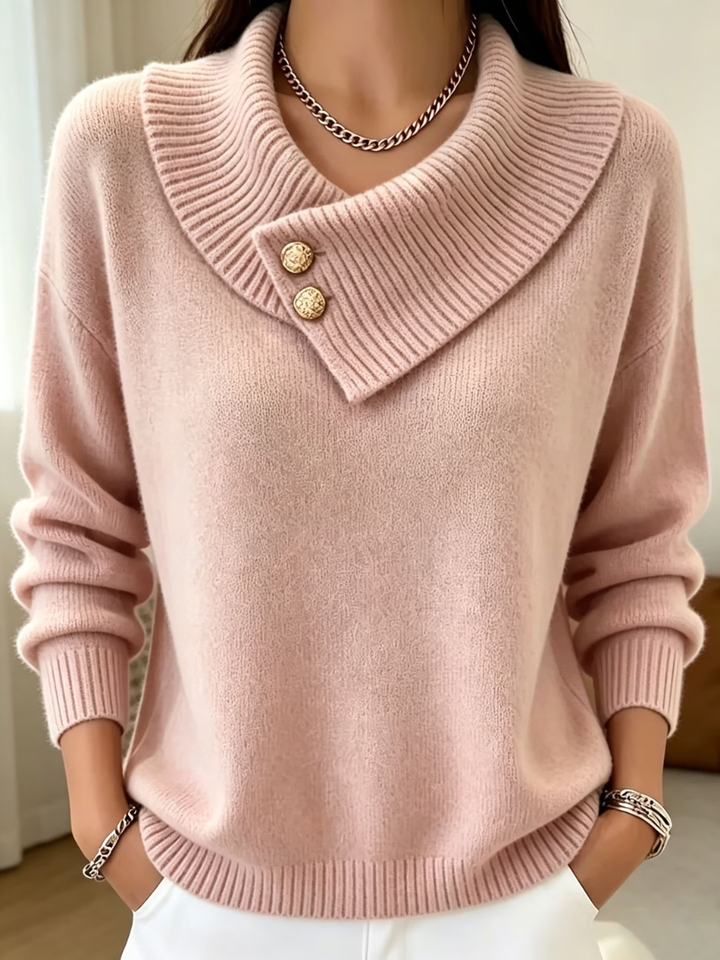 Haliza - Maglione in Maglia a Coste Con Collo a Cappuccio