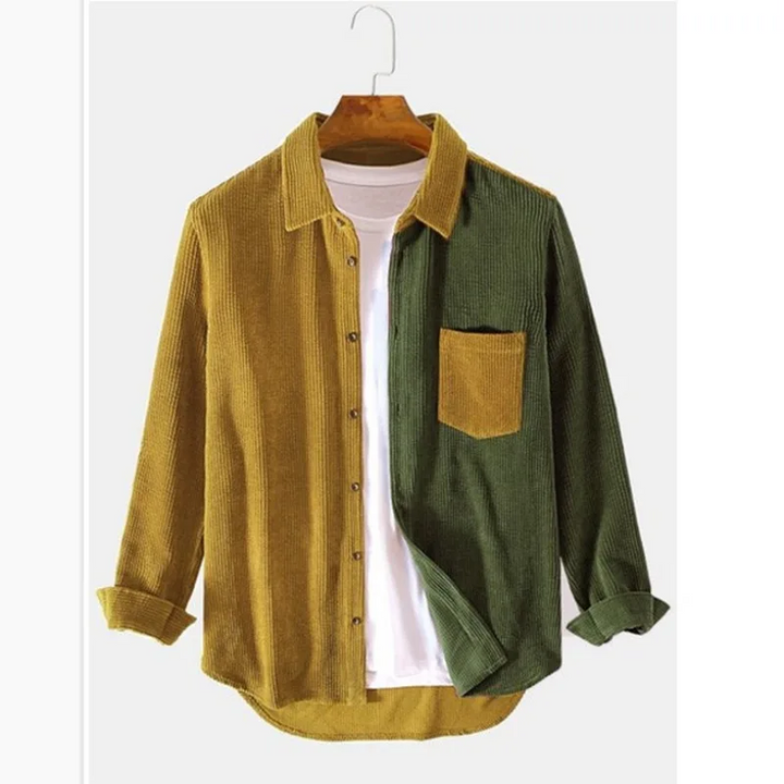 Geraldus - Camicia Abbottoni in Velluto a Coste