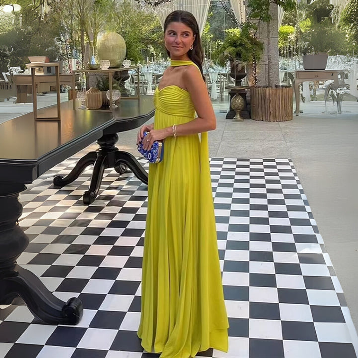 Melista - Elegante Abito Lungo Plissettato