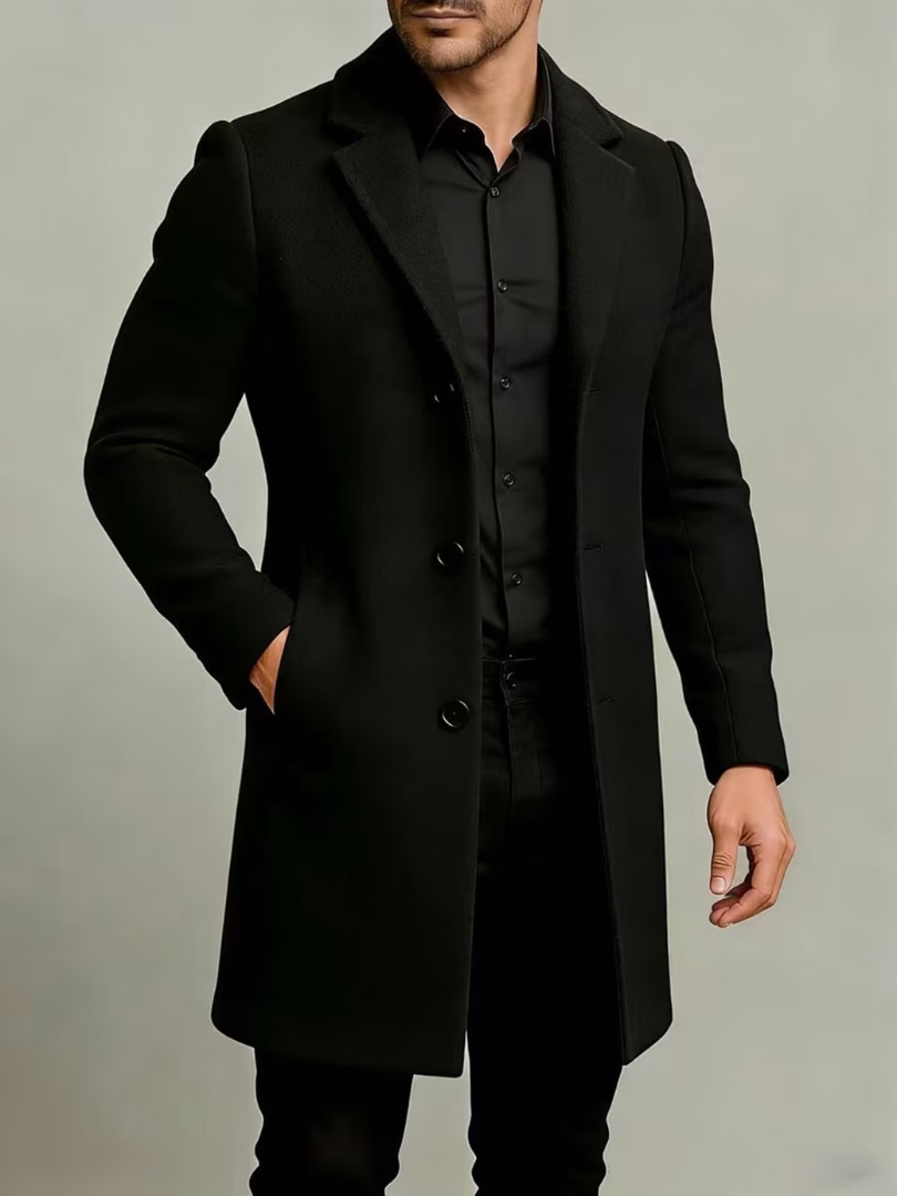 Hollander - Cappotto Con Revers e Maniche Lunghe Abbottonato