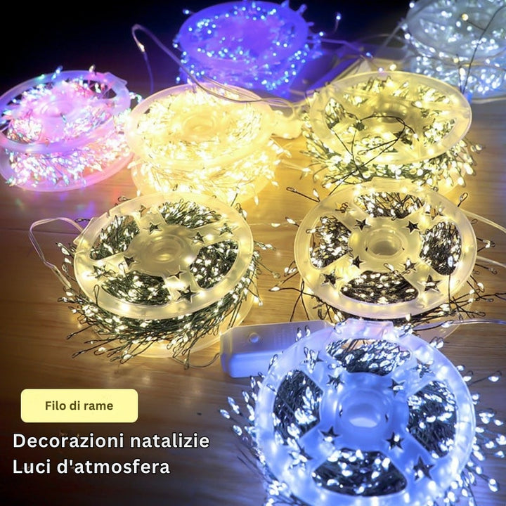TwinkleWire - Luci Decorative a Filo Di Rame Con Telecomando