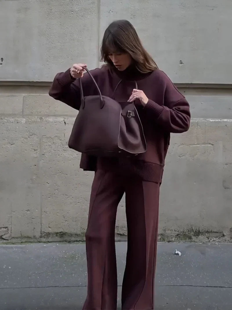 Nogaelle - Elegante Set Felpa Dalla Vestibilità Morbida