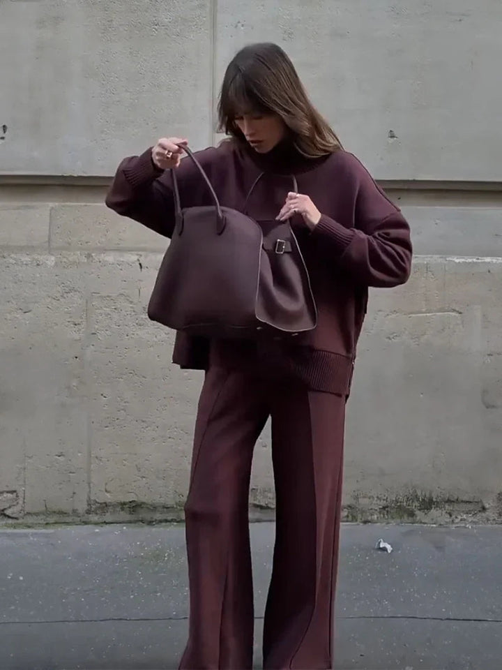 Nogaelle - Elegante Set Felpa Dalla Vestibilità Morbida