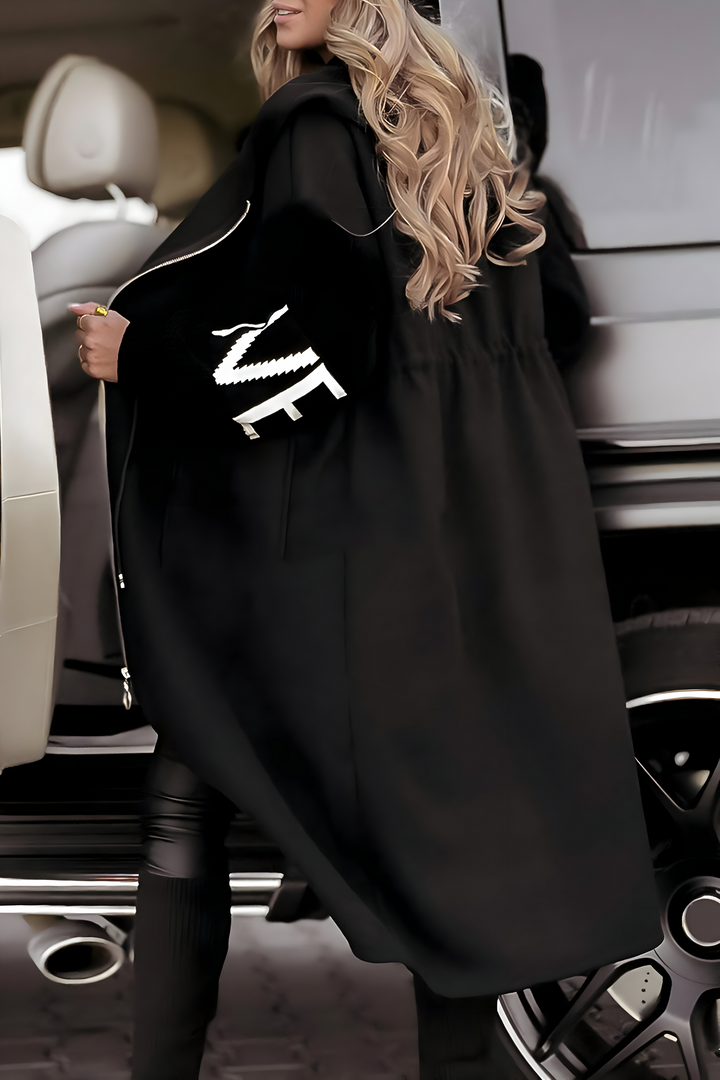 Lysanne - Cappotto Lungo Con Cappuccio e Tasche