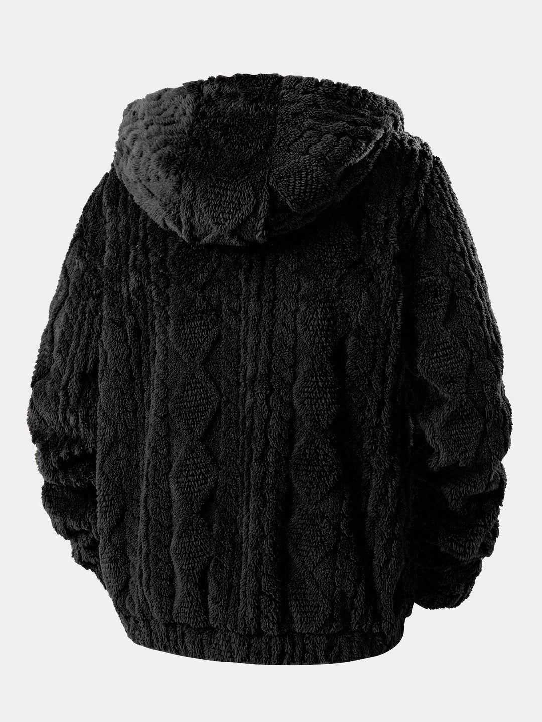 Alonzo - Sudadera Con Capucha Teddy Jacquard Geométrico