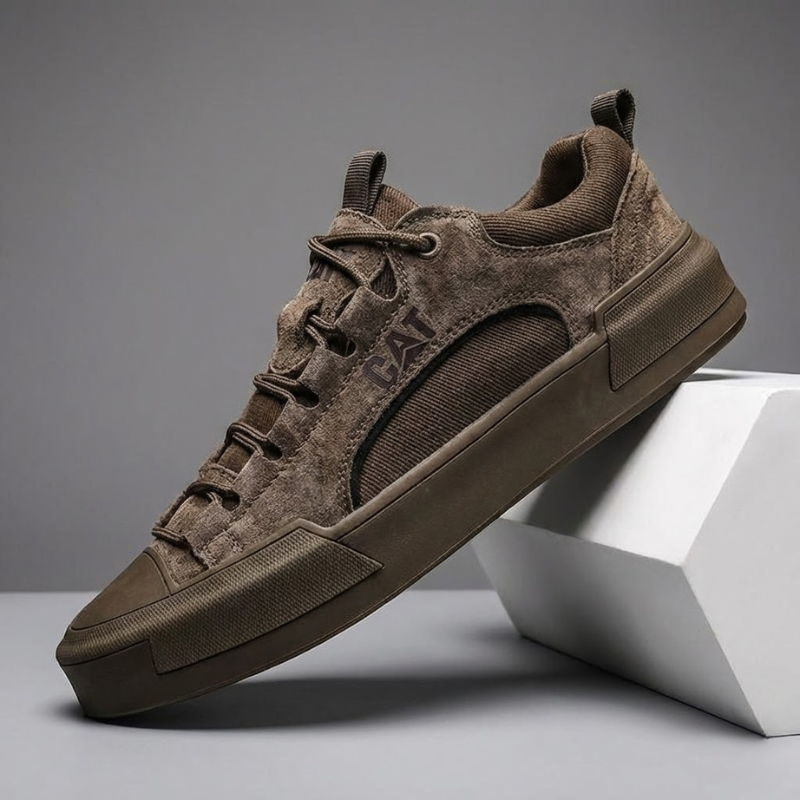 Atherton - Scarpe da Ginnastica Casual in Pelle Scamosciata Con Lacci