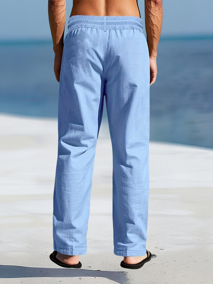 Aznar - Casual Lino Elastico Pantaloni