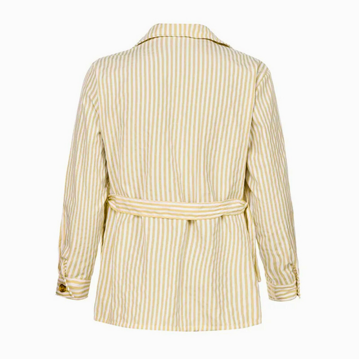 Davion - Camicia Casuale Con Cintura E Tasche Multiple